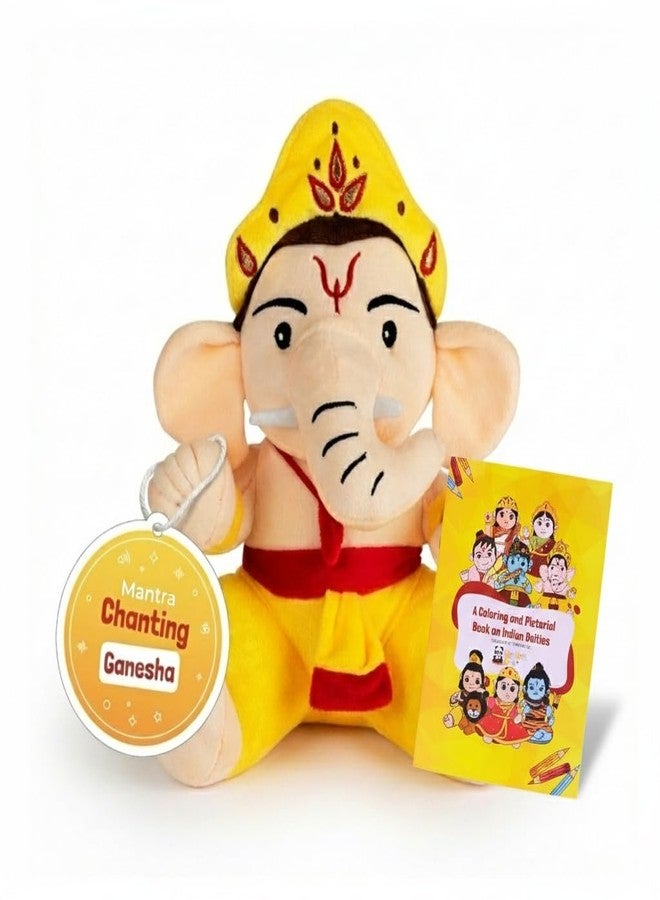Panda's Box Mantra Chanting Musical Baby Ganesha Plush Toy | Best Gift for Kids - Image 1